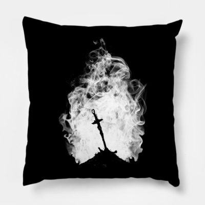 Dark Flame White Version Throw Pillow Official Dark Souls Merch
