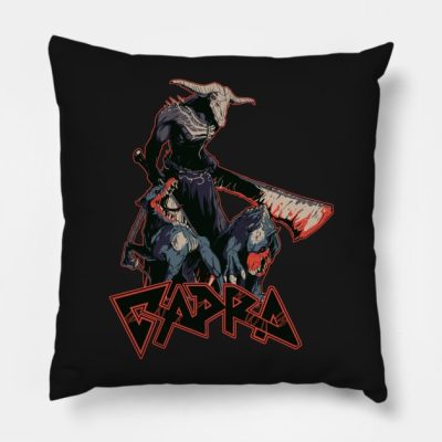 Capra Demon Unofficial Dark Souls Metal Band Tee Throw Pillow Official Dark Souls Merch