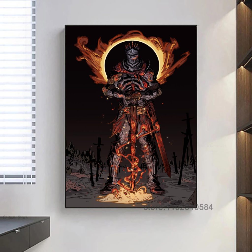 Dark Souls Game Poster Wall Art Canvas Posters Decoration Art Poster Personalized Gift Modern Family bedroom 13 - Dark Souls Merch
