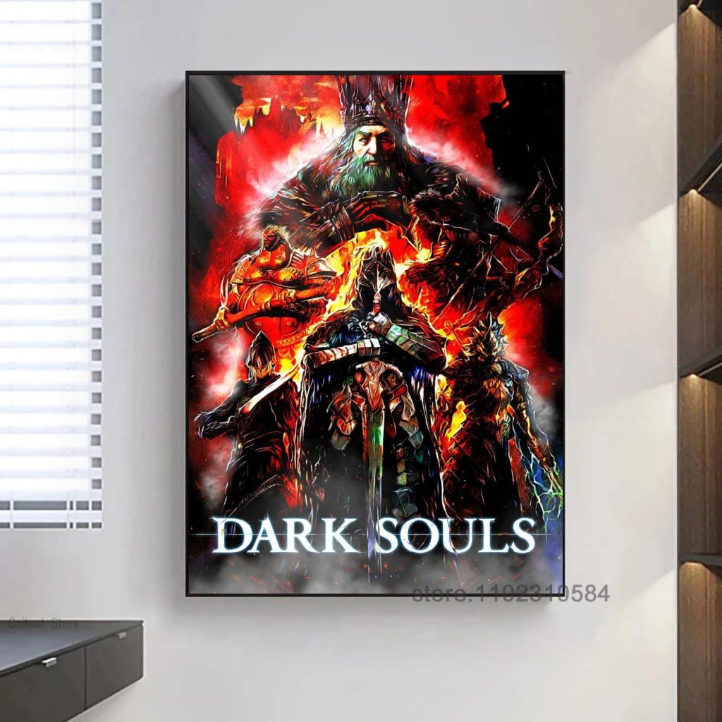 Dark Souls Game Poster Wall Art Canvas Posters Decoration Art Poster Personalized Gift Modern Family bedroom 16 - Dark Souls Merch