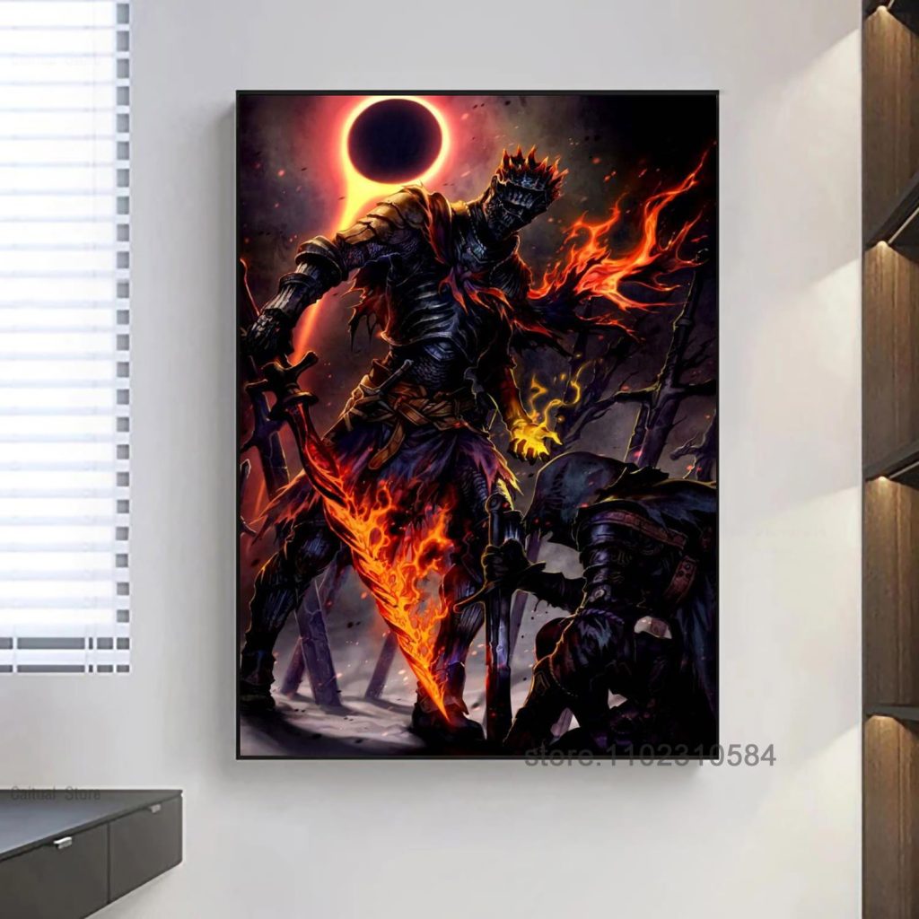 Dark Souls Game Poster Wall Art Canvas Posters Decoration Art Poster Personalized Gift Modern Family bedroom 20 - Dark Souls Merch