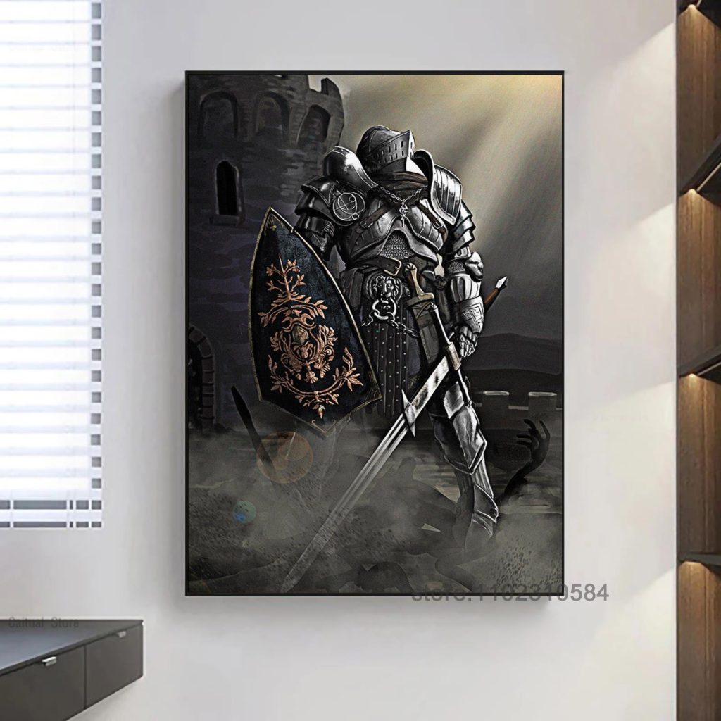 Dark Souls Game Poster Wall Art Canvas Posters Decoration Art Poster Personalized Gift Modern Family bedroom 22 - Dark Souls Merch