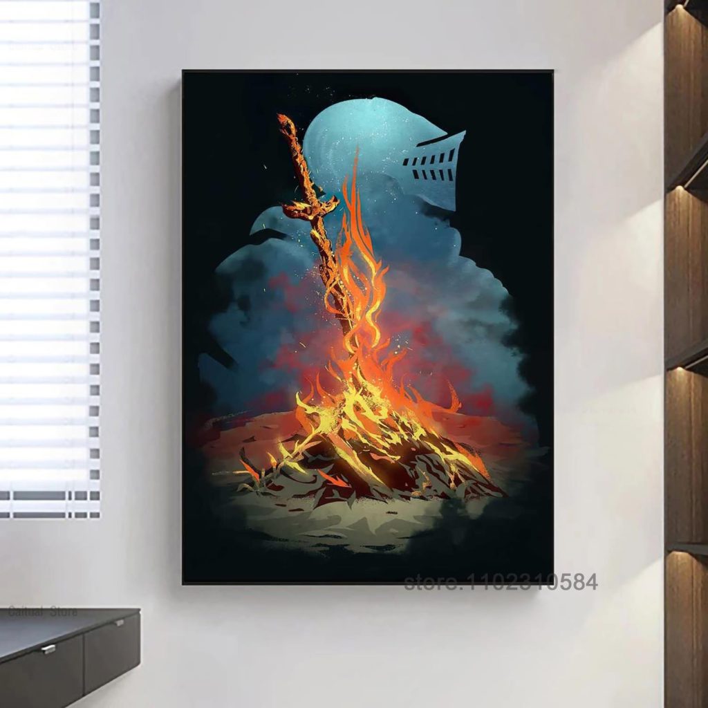 Dark Souls Game Poster Wall Art Canvas Posters Decoration Art Poster Personalized Gift Modern Family bedroom 3 - Dark Souls Merch
