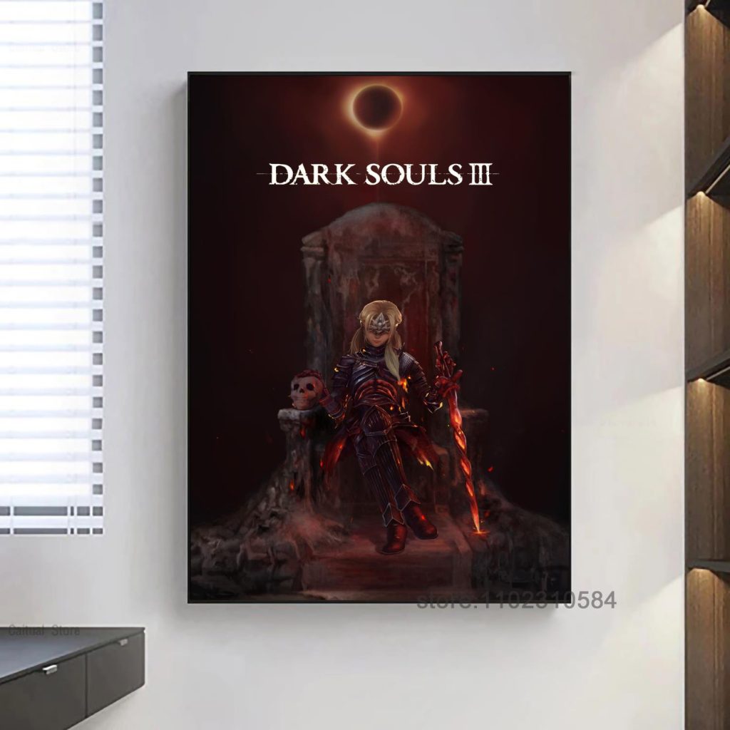 Dark Souls Game Poster Wall Art Canvas Posters Decoration Art Poster Personalized Gift Modern Family bedroom 4 - Dark Souls Merch