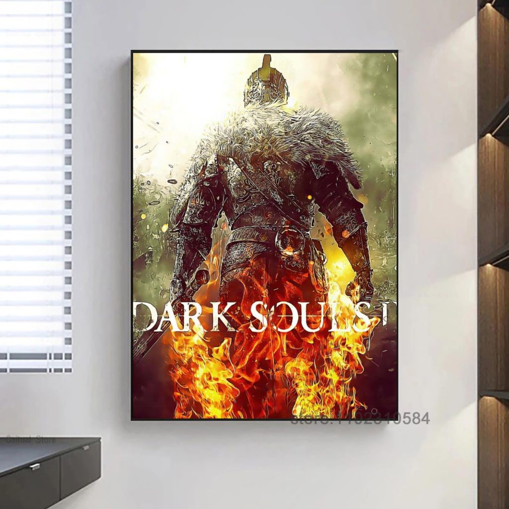 Dark Souls Game Poster Wall Art Canvas Posters Decoration Art Poster Personalized Gift Modern Family bedroom 5 - Dark Souls Merch