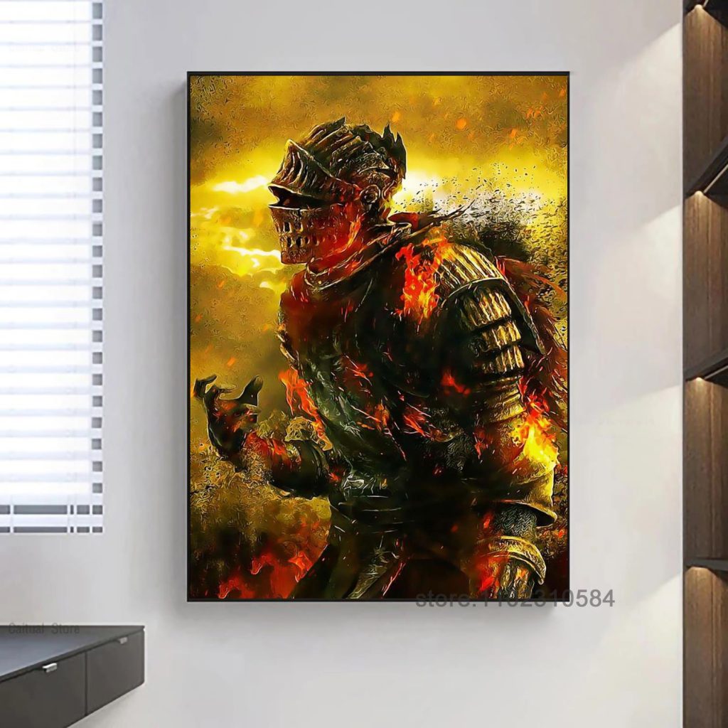 Dark Souls Game Poster Wall Art Canvas Posters Decoration Art Poster Personalized Gift Modern Family bedroom 7 - Dark Souls Merch