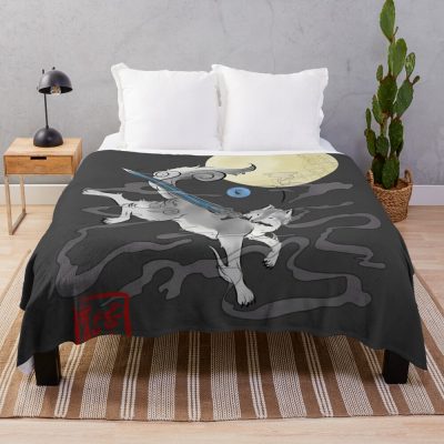 The Great Grey Wolf - Sifkami Throw Blanket Official Dark Souls Merch