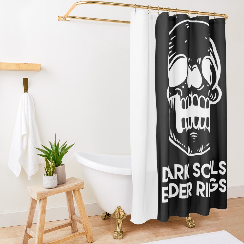 Dark Souls Elder Rings Shower Curtain Official Dark Souls Merch