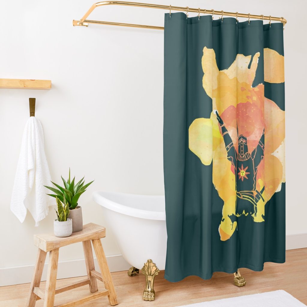 Incandescent Solaire Shower Curtain Official Dark Souls Merch